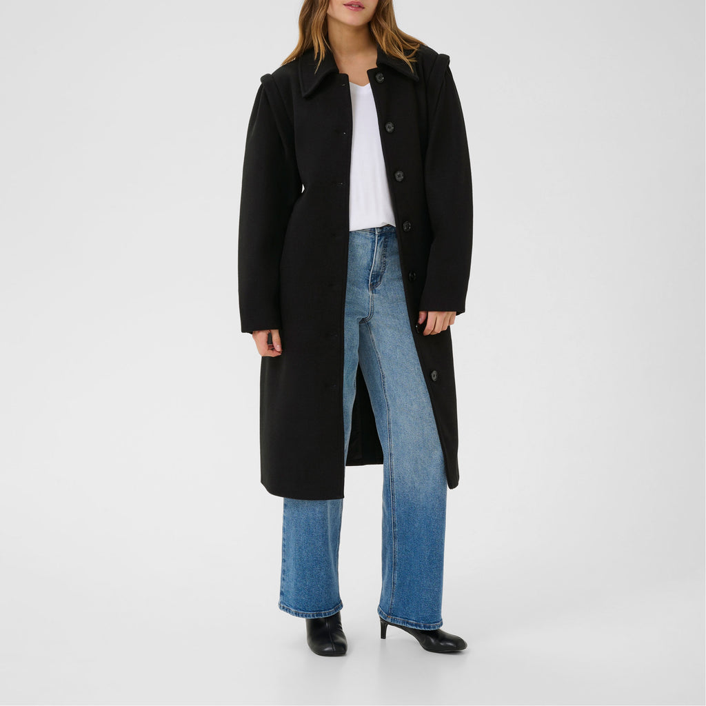 Kaffe black Julia coat