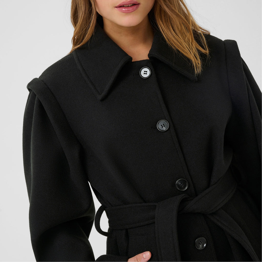 Kaffe black Julia coat