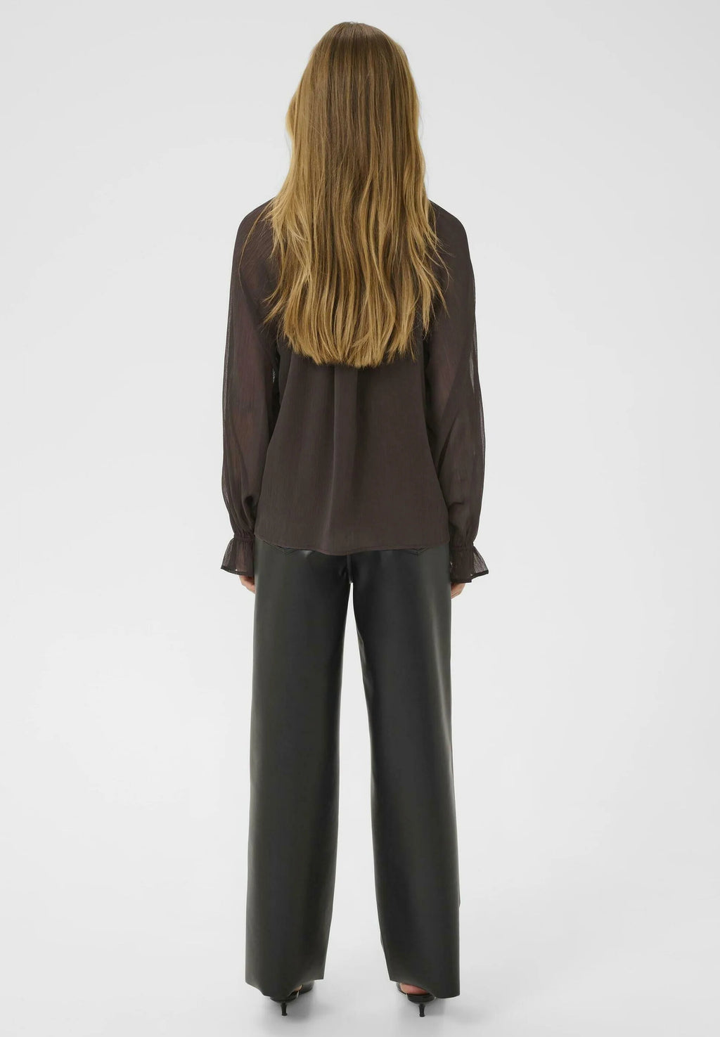 Kaffe KAMILA CHIFFON BLOUSE - Blouse - black coffee