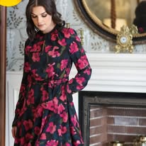 rant and rave magenta swing dress