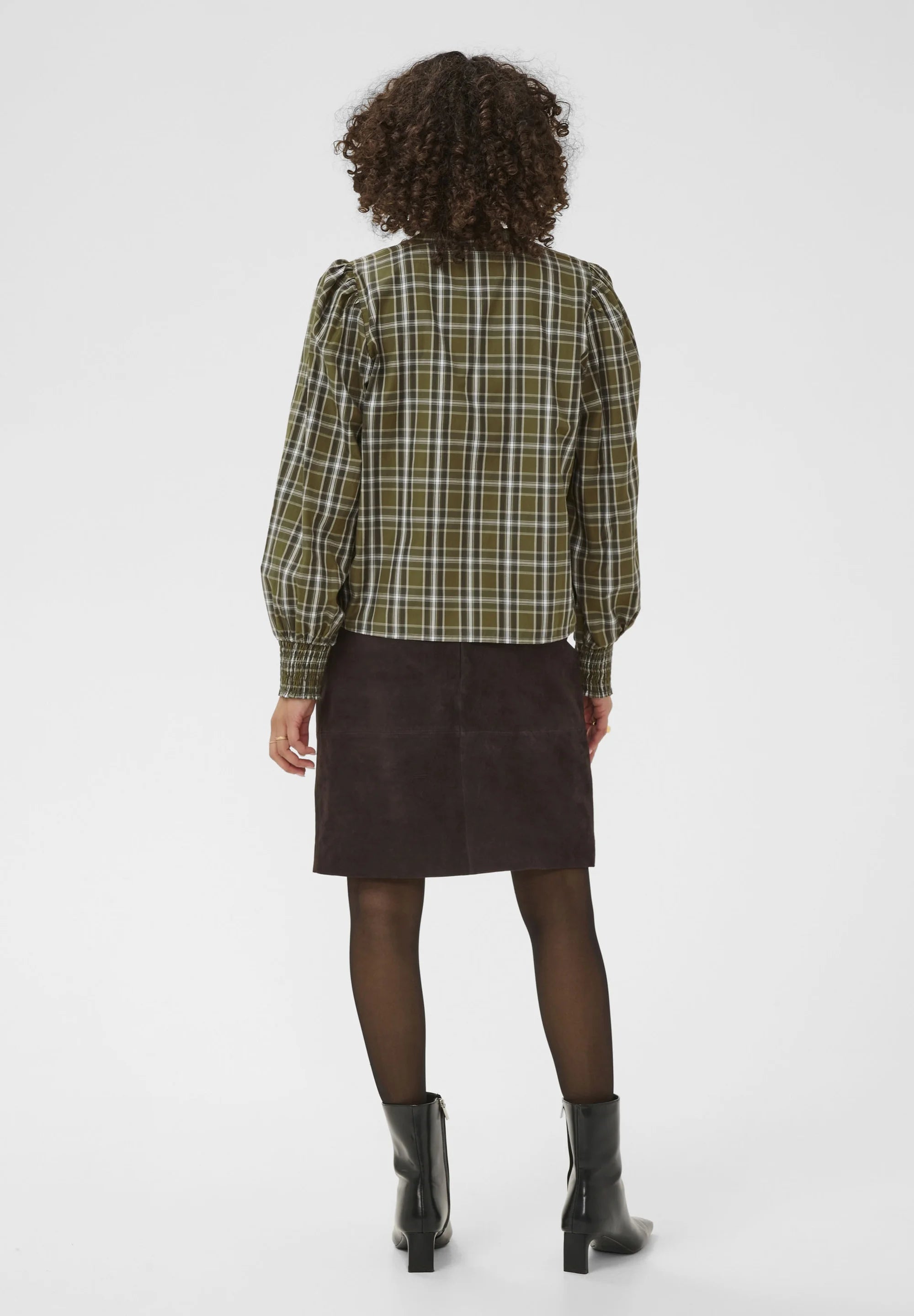 Kaffe KACHRIS SHIRT BLOUSE - Blouse - green check