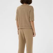 Kaffe Sevita Half Sleeve Jumper Tan