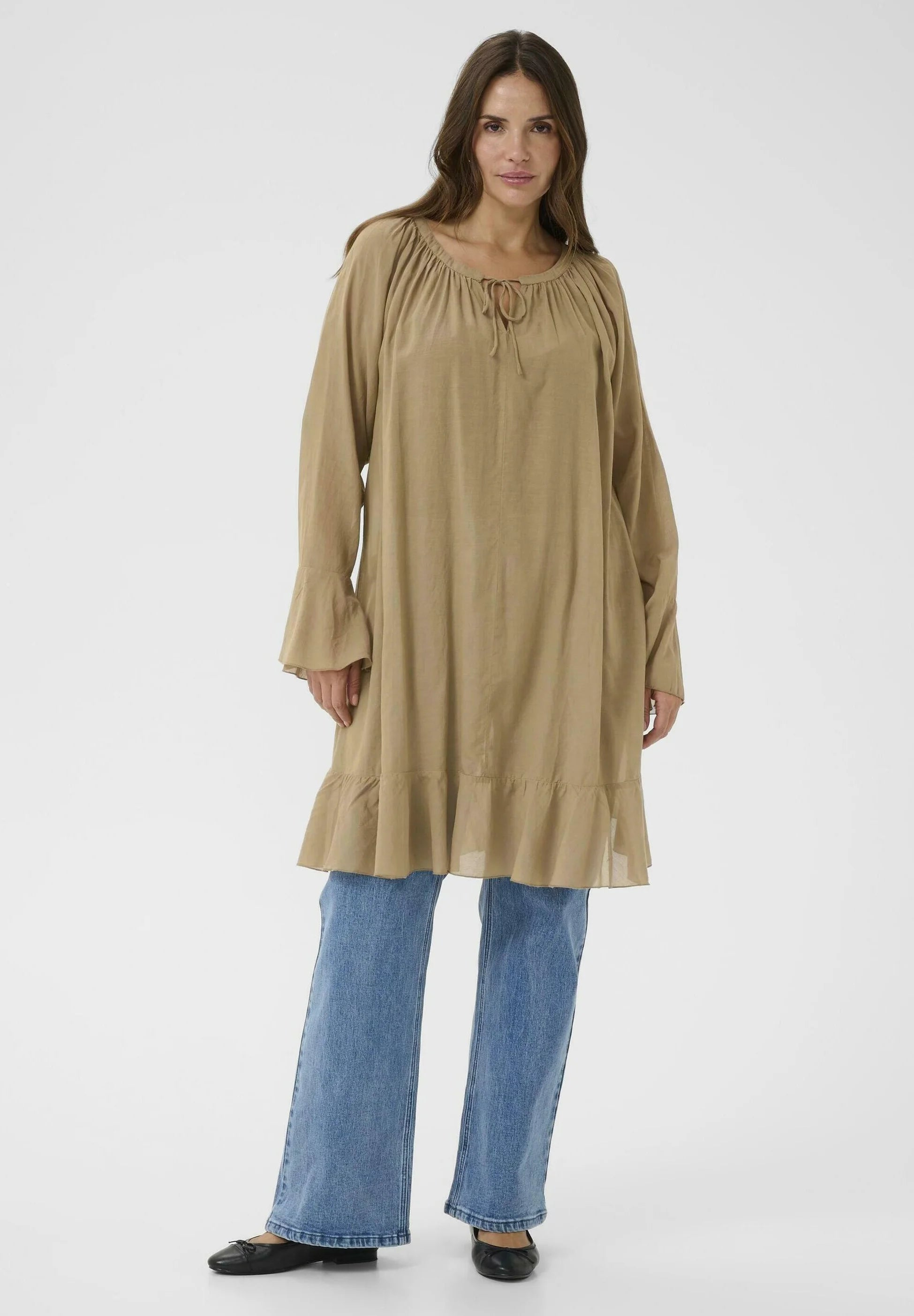 Kaffe KCFLORI - Day dress - petrified oak