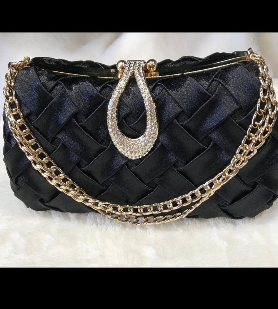 black and gold clutch/handbag