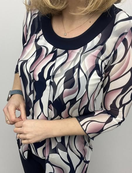 style direct black/pink blouse