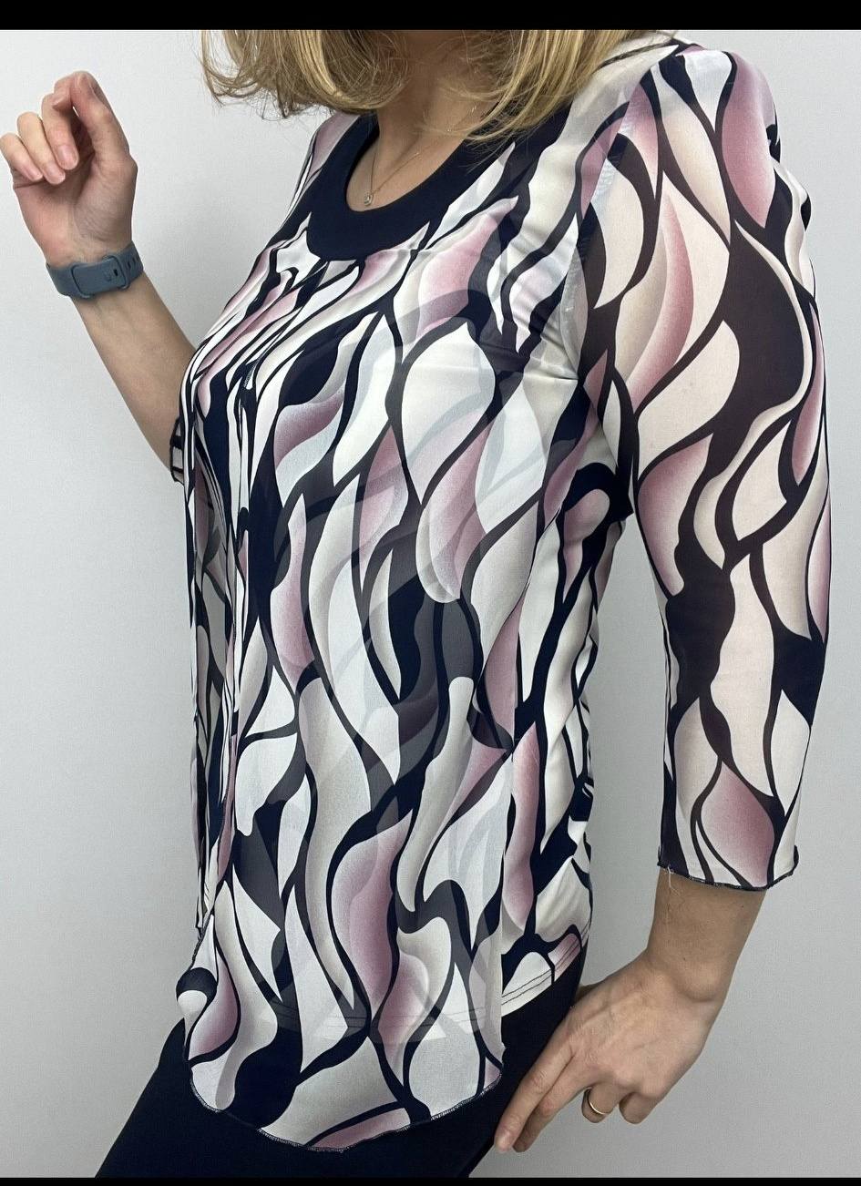 style direct black/pink blouse