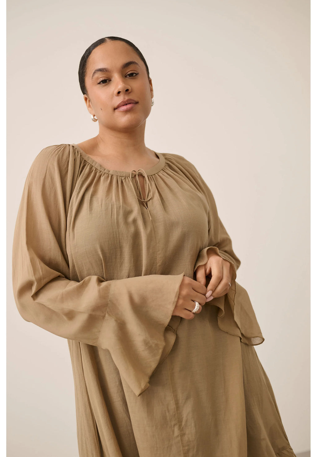 Kaffe KCFLORI - Day dress - petrified oak
