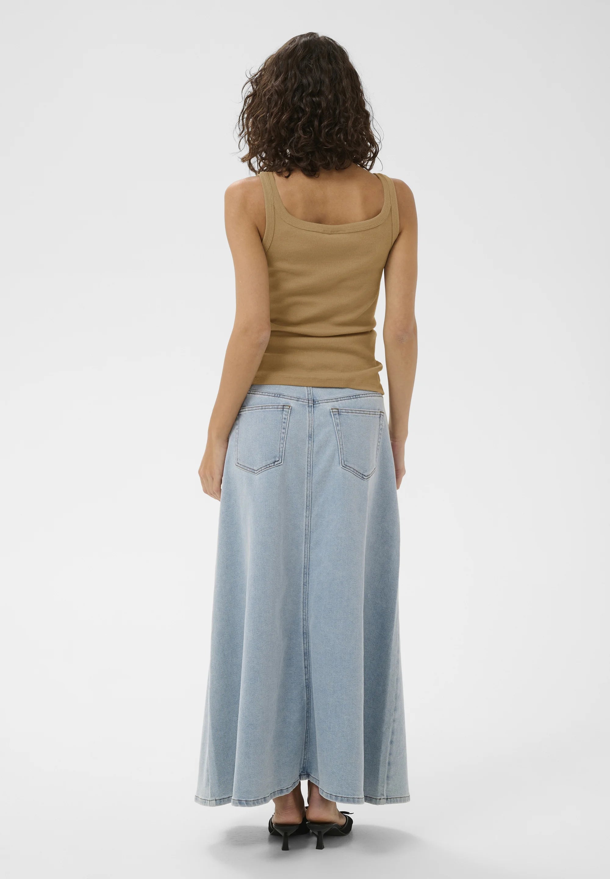 KAFFE KACARNA TANK TOP - Top - petrified oak