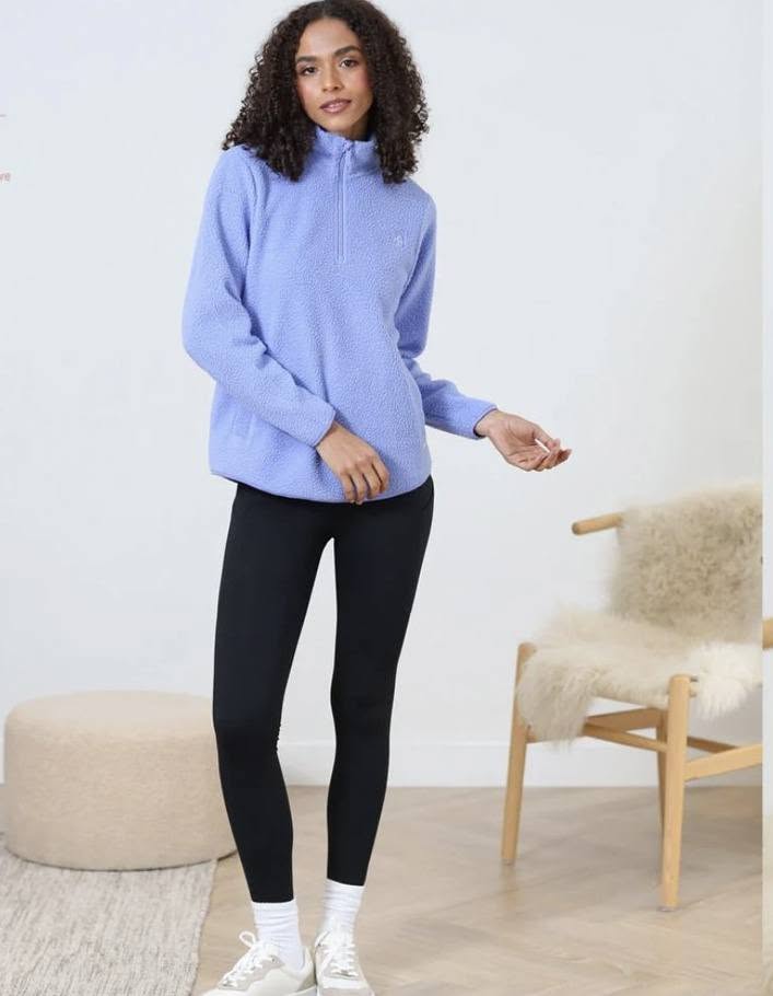 Relax & Renew Angie Half Zip Blue