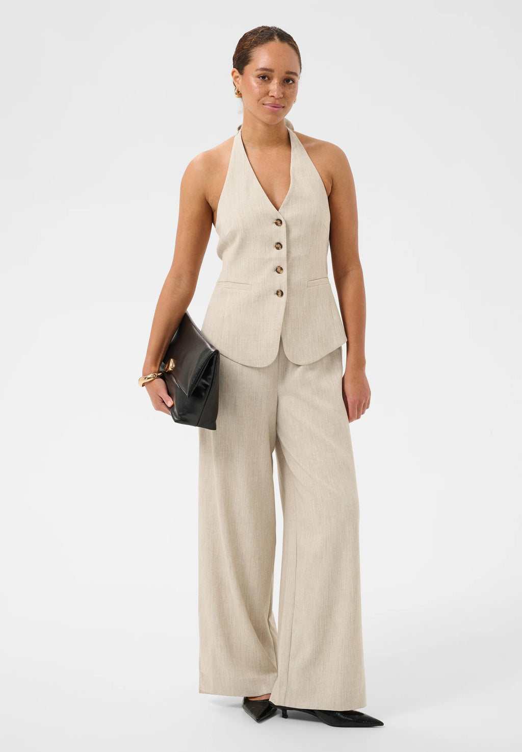 KAOMILA - Trousers - feather gray melange