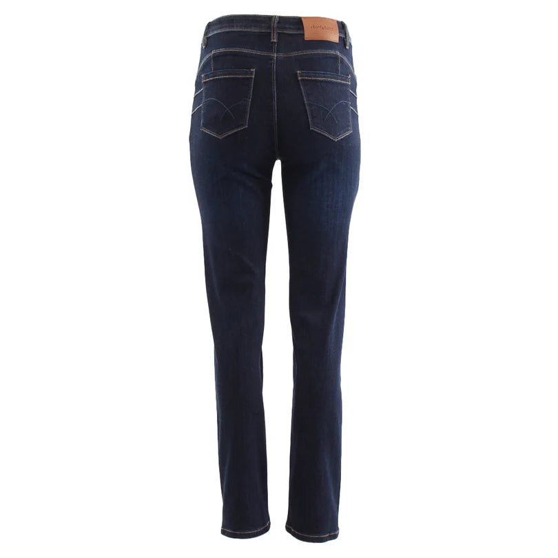Rant & Rave Lola Straight Jean Mid Blue