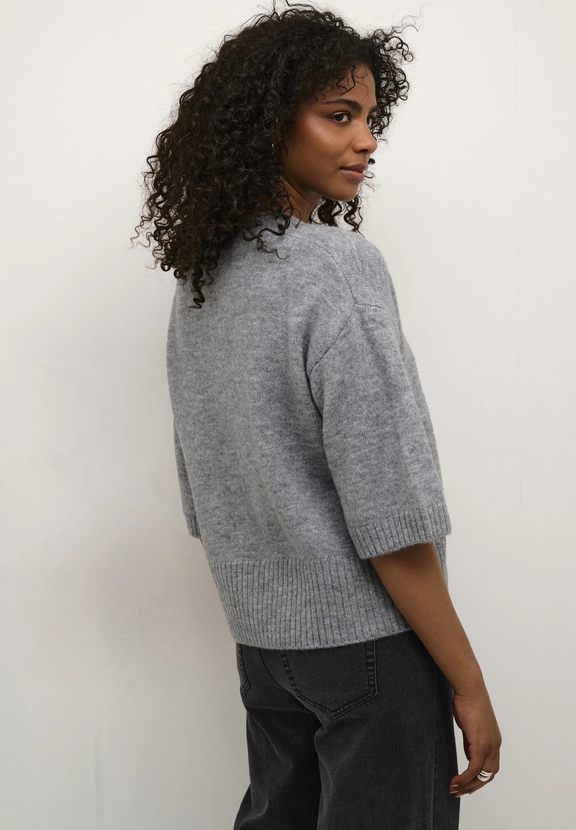 Kaffe KAROSIE CARDIGAN - Cardigan - grey melange