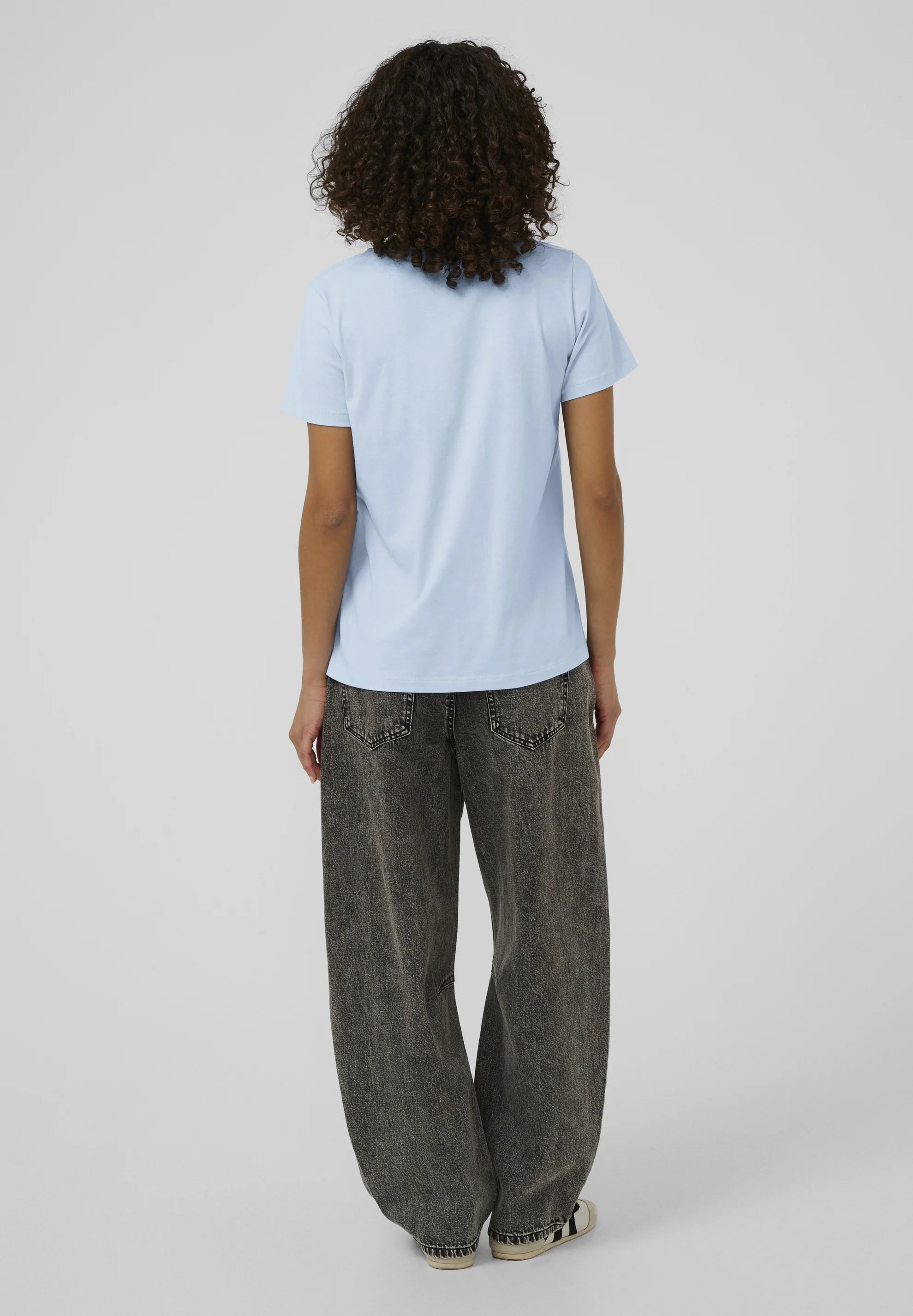 Kaffe KAJEAN - Print T-shirt - powder blue