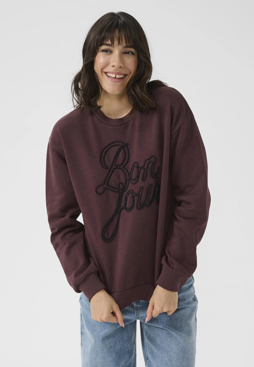 Kaffe Sweatshirt - fudge
