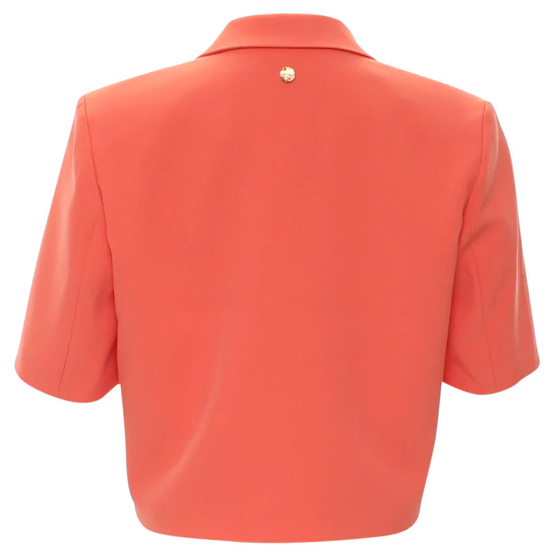 Rant & Rave Mariana Cropped Blazer Coral