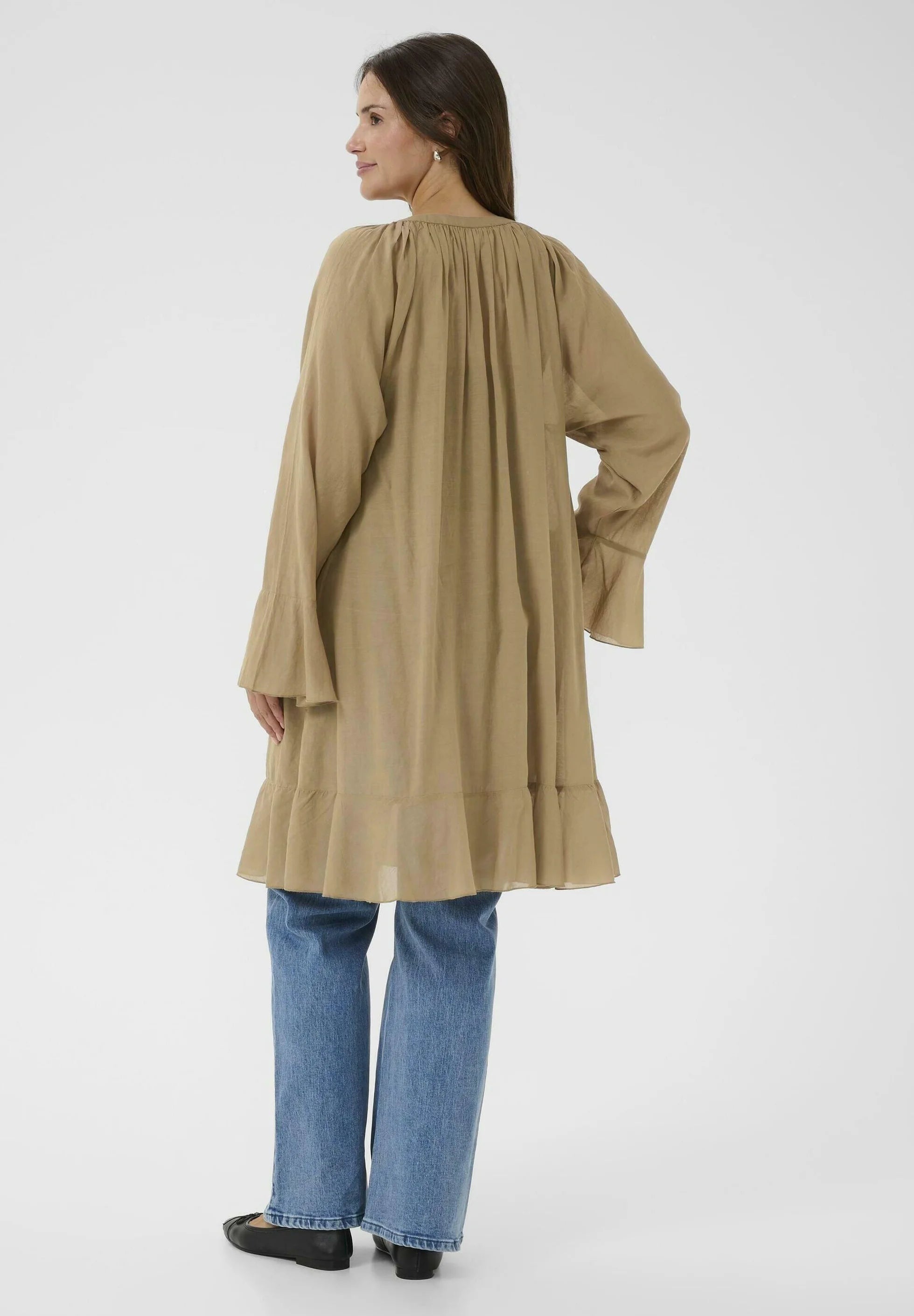 Kaffe KCFLORI - Day dress - petrified oak