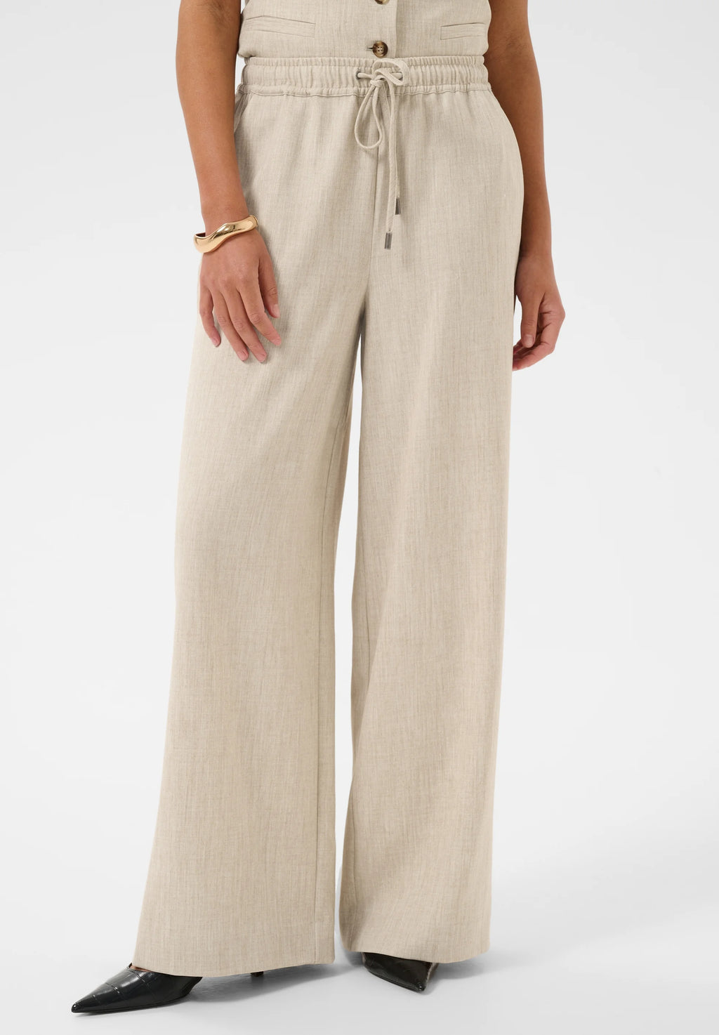 KAOMILA - Trousers - feather gray melange