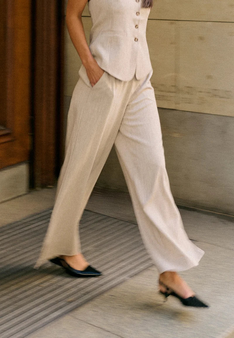 KAOMILA - Trousers - feather gray melange