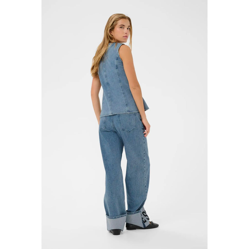 KAFFE Women's Denim Gilet KAVallis