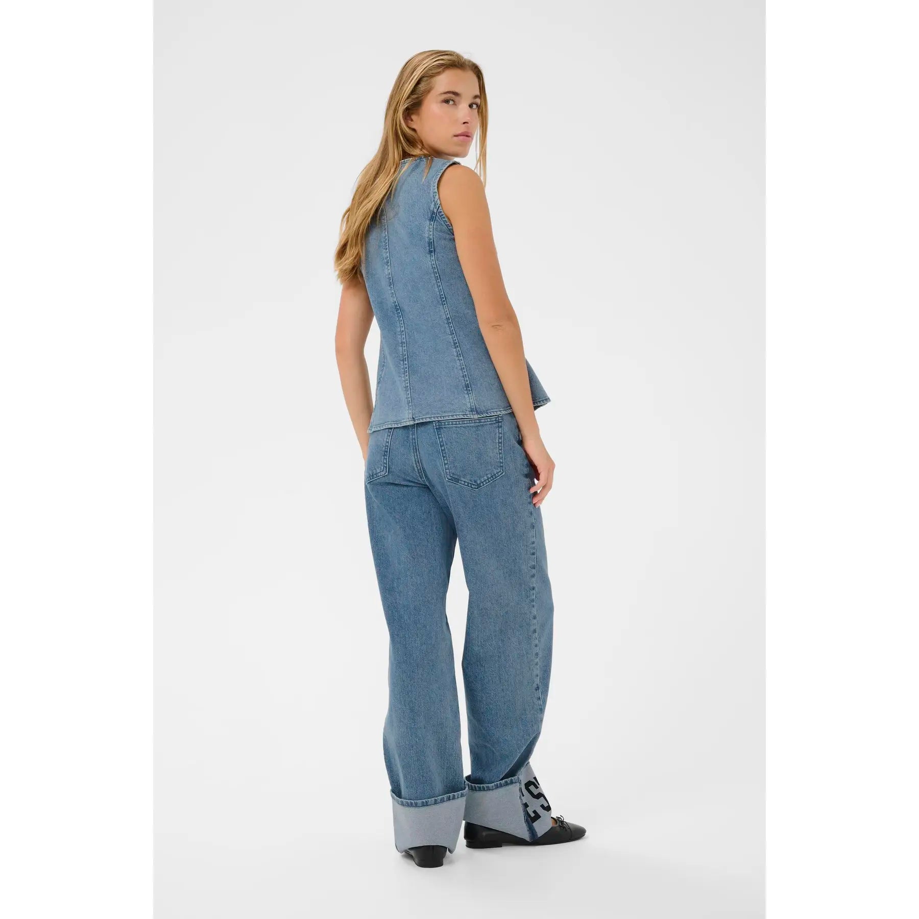 KAFFE Women's Denim Gilet KAVallis