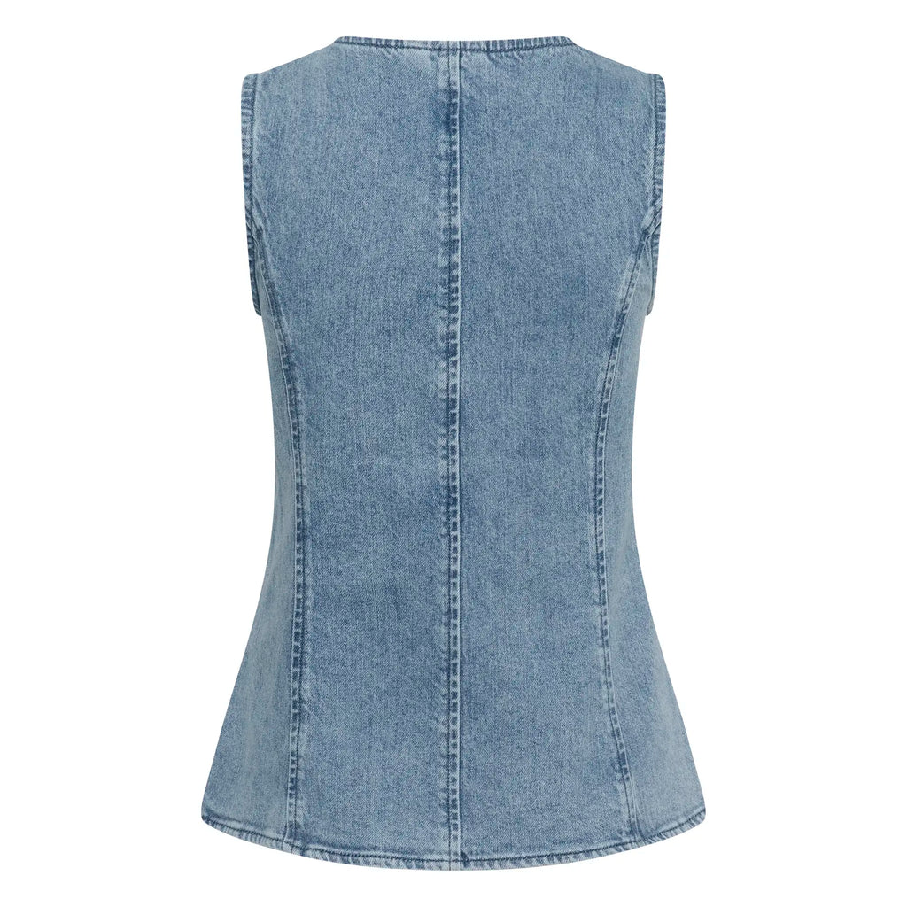 KAFFE Women's Denim Gilet KAVallis