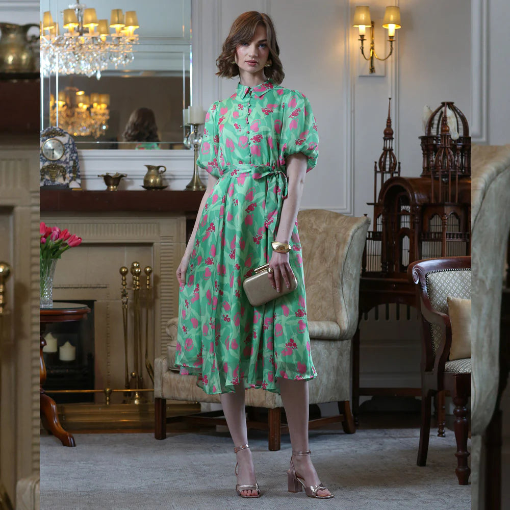 Rant and Rave green Ida dress